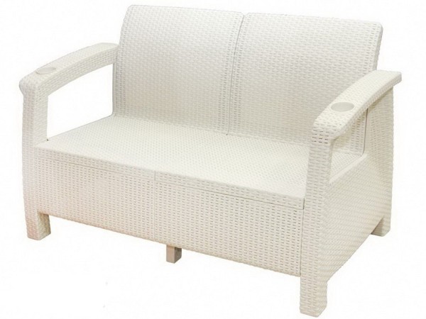 Двухместный диван Yalta Sofa Seаt белый купить в Минеральных Водах