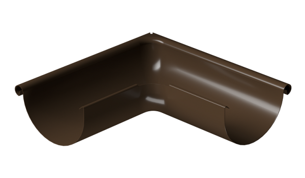 Угол внешний 90° D125 Döcke STAL PREMIUM Каштан, (RAL 8017) купить в Минеральных Водах