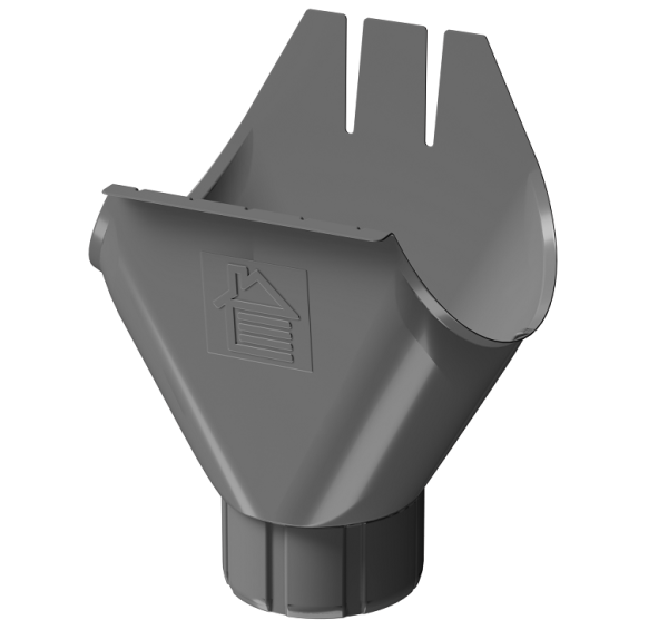 Воронка желоба D125 Döcke STAL PREMIUM Графит, (RAL 7024) купить в Минеральных Водах