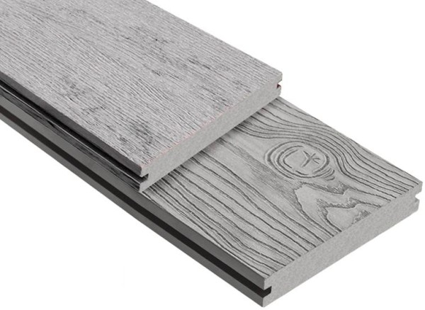 Террасная доска ДПК Outdoor 3D полнотелая STORM/OCEAN GREY серая микс купить в Минеральных Водах