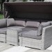 Диван-Трансформер AFINA плетеный из иск. ротанга AFM-320G Grey купить в Минеральных Водах