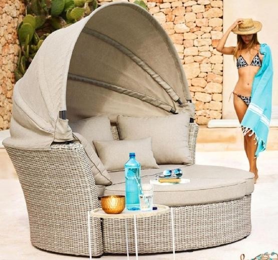 Диван-Трансформер AFINA плетеный из иск. ротанга AFM-325 Beige купить в Минеральных Водах