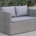 Диван-Трансформер AFINA плетеный из иск. ротанга S330G-W78 Grey купить в Минеральных Водах