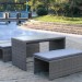 Диван-Трансформер AFINA плетеный из иск. ротанга S330G-W78 Grey купить в Минеральных Водах