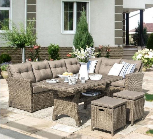 Комплект мебели AFINA плетеной из иск. ротанга AFM-307B Beige купить в Минеральных Водах