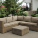 Комплект мебели AFINA плетеной из иск. ротанга YR825B Beige купить в Минеральных Водах