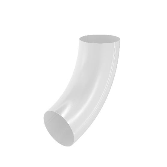 Водосток Aquasistem, система 125x90 - Колено трубы RAL 9003 Белый купить в Минеральных Водах