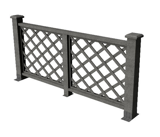 Ограждения декоративное ДПК GRINDERDECO Ламбет серый базальт купить в Минеральных Водах