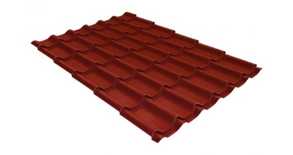 Металлочерепица классик 0,5 Satin RAL 3009 оксидно-красный купить в Минеральных Водах