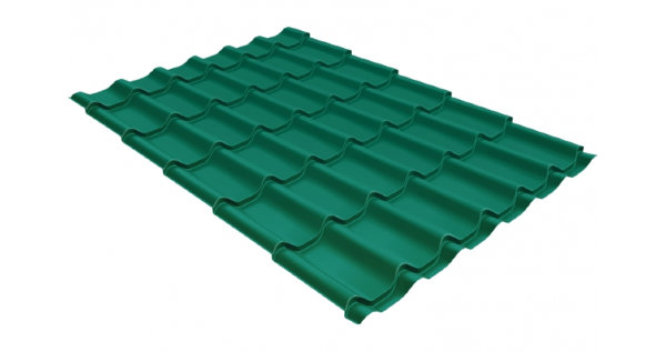 Металлочерепица классик 0,5 Satin RAL 5021 купить в Минеральных Водах