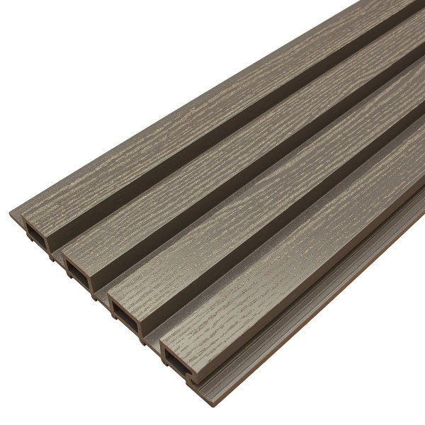 Фасадная доска из ДПК Faynag Wood Рейка Графит купить в Минеральных Водах