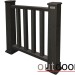 Ограждение из ДПК Outdoor Классик 3D STORM чёрный купить в Минеральных Водах