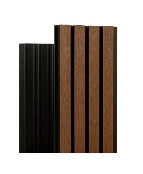 Фасадная реечная панель Ecodecking Скай коэкструзия 200х20х3000 Тик купить в Минеральных Водах