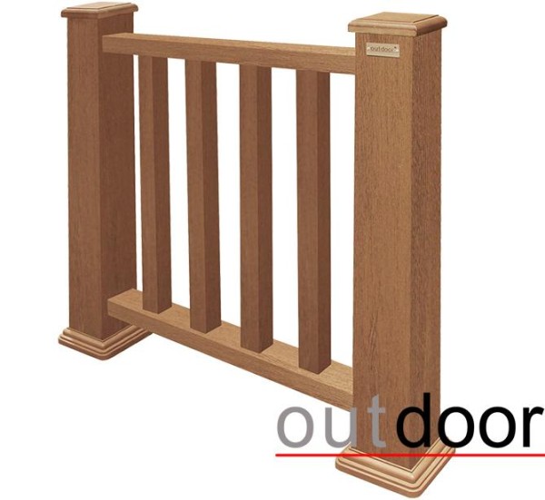 Ограждение из ДПК Outdoor Классик 3D STORM дуб купить в Минеральных Водах
