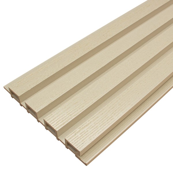 Фасадная доска из ДПК Faynag Wood Рейка Слоновая кость купить в Минеральных Водах