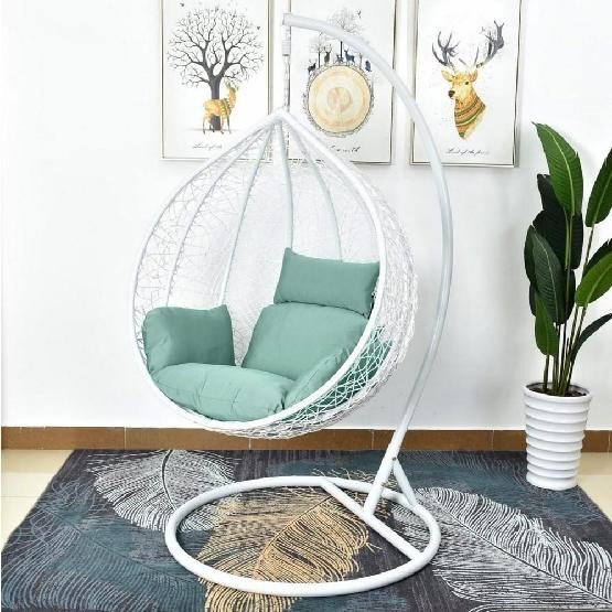 Кресло Подвесное из искусственного ротанга AFM-168A-L White/Green купить в Минеральных Водах