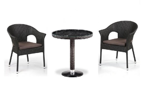 Комплект плетеной мебели AFINA из иск. ротанга T601/Y79A-W53 Brown 2Pcs купить в Минеральных Водах