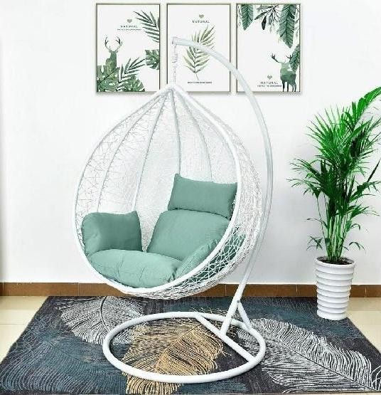 Кресло Подвесное из искусственного ротанга AFM-168A-XL White/Green купить в Минеральных Водах