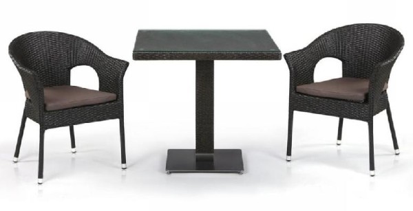 Комплект плетеной мебели AFINA из иск. ротанга T605SWT/Y79A-W53 Brown 2Pcs купить в Минеральных Водах