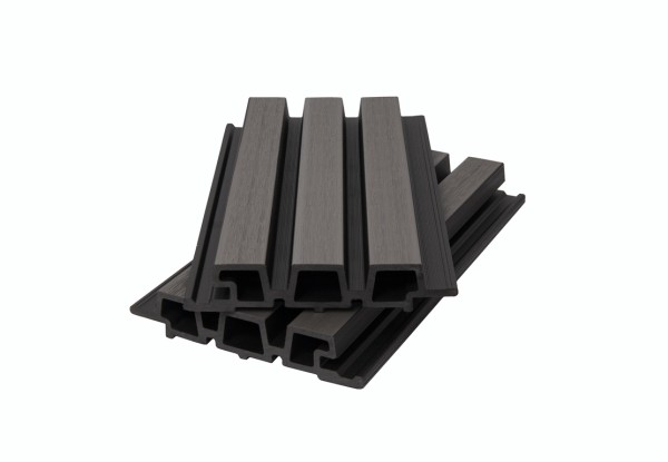 Фасадная панель брусковая двухцветная co-extrusion, grey dark купить в Минеральных Водах