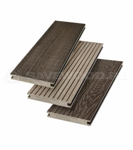 Террасная доска SW Fraxinus (R) полнотелая «SaveWood» Темно-коричневый купить в Минеральных Водах