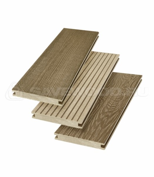 Террасная доска SW Fraxinus (R) полнотелая «SaveWood» Тик купить в Минеральных Водах