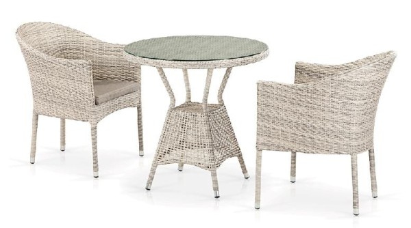 Комплект плетеной мебели AFINA из иск. ротанга T705ANT/Y350-W85 Latte 2Pcs купить в Минеральных Водах