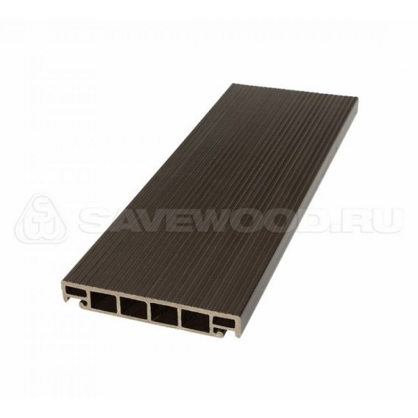 Террасная доска из ДПК SW-Salix «SaveWood» темно-коричневый купить в Минеральных Водах