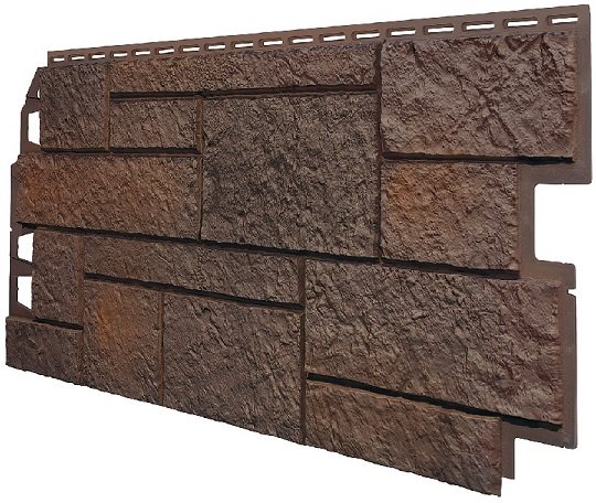 Фасадная панель VOX Sandstone (Сандстоун) темно коричневый купить в Минеральных Водах