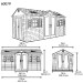 Сарай пластиковый LifeTime 15x8 DD купить в Минеральных Водах