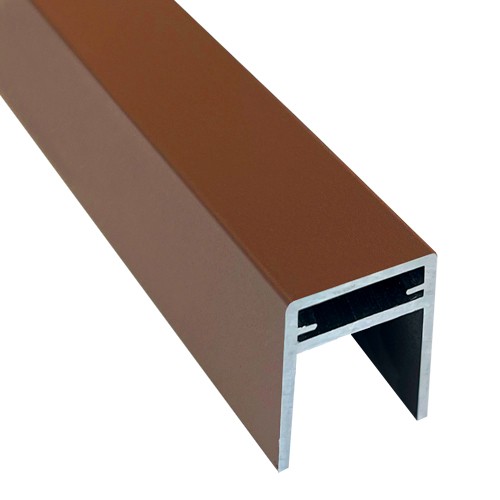 П-профиль Алюминиевый EasyDecking 35x25 Коричневый купить в Минеральных Водах
