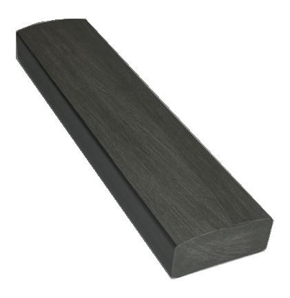 Лавочный брус Ecodecking Некст полнотелый брашированный 70х35 графит купить в Минеральных Водах