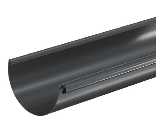 Водосток Aquasistem, система 150/100 - Водосточный желоб 3.00м RAL 7024 Тёмно-серый купить в Минеральных Водах
