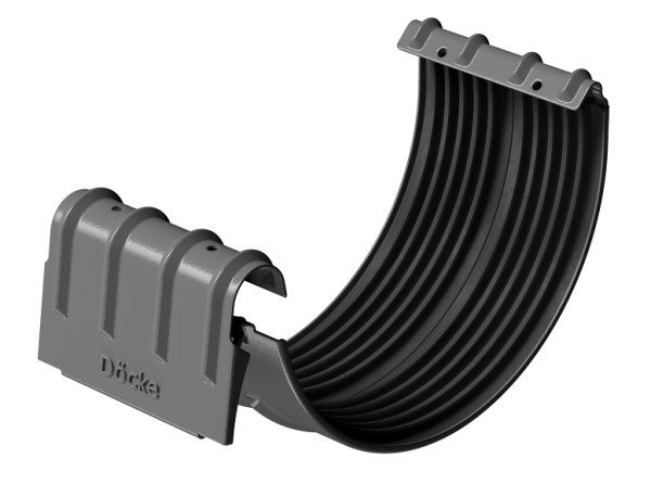 Соединитель желобов D125 Döcke STAL PREMIUM Графит, (RAL 7024) купить в Минеральных Водах