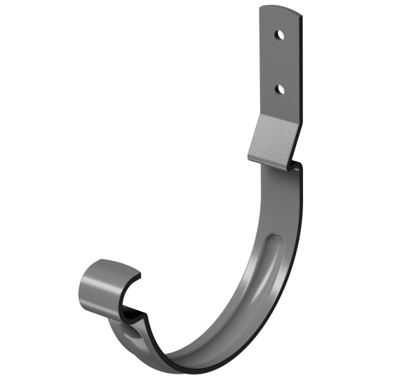 Карнизный крюк короткий (гнутый) D125 Döcke STAL PREMIUM Графит, (RAL 7024) купить в Минеральных Водах