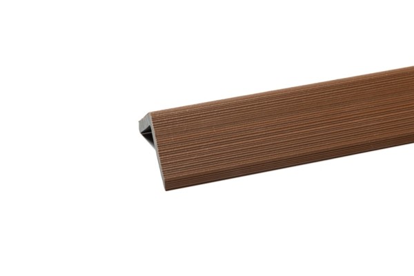 Уголок торцевой Ecodecking Скай коэкструзия 45х45х3000 Тик купить в Минеральных Водах