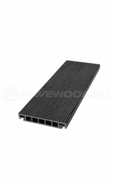 Террасная доска из ДПК SW Salix (S) (R) черный купить в Минеральных Водах